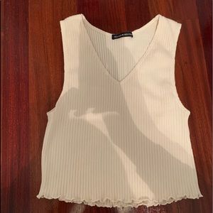 Tank top with ruffle